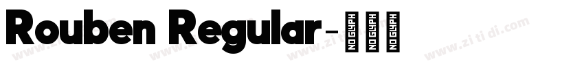Rouben Regular字体转换